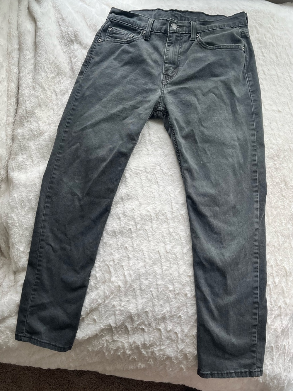 Men’s Levi Slim Straight Leg Grey Denim Jeans